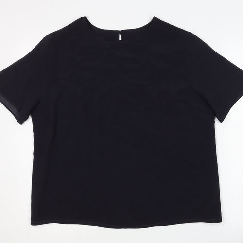 Marks and Spencer Black Women's Blouse Size 16