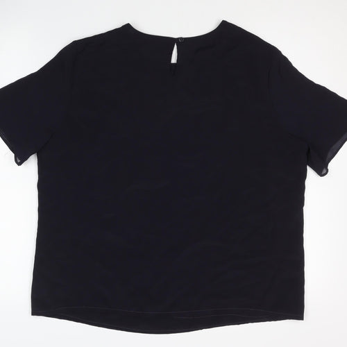 Marks and Spencer Black Women's Blouse Size 16