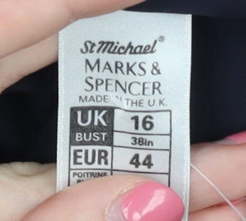 Marks and Spencer Black Women's Blouse Size 16