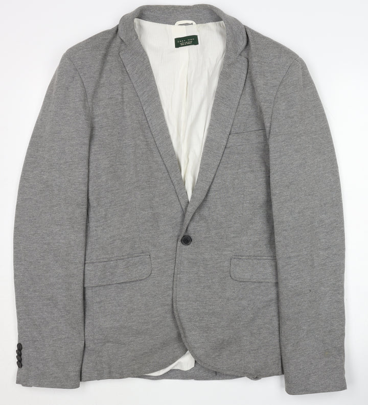Zara Grey Men's XL Casual Blazer Jacket