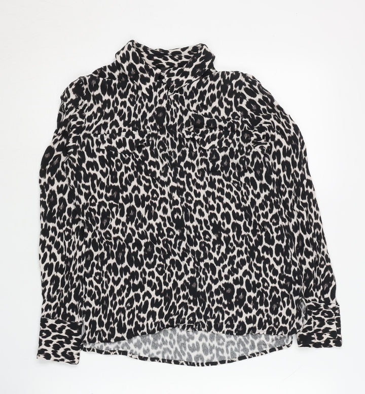 Hallhuber Women's Animal Print Blouse Size 10