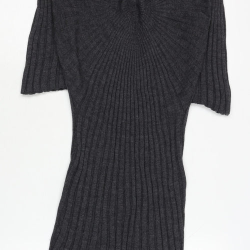 Monsoon Women's Grey Knit Dress Size M