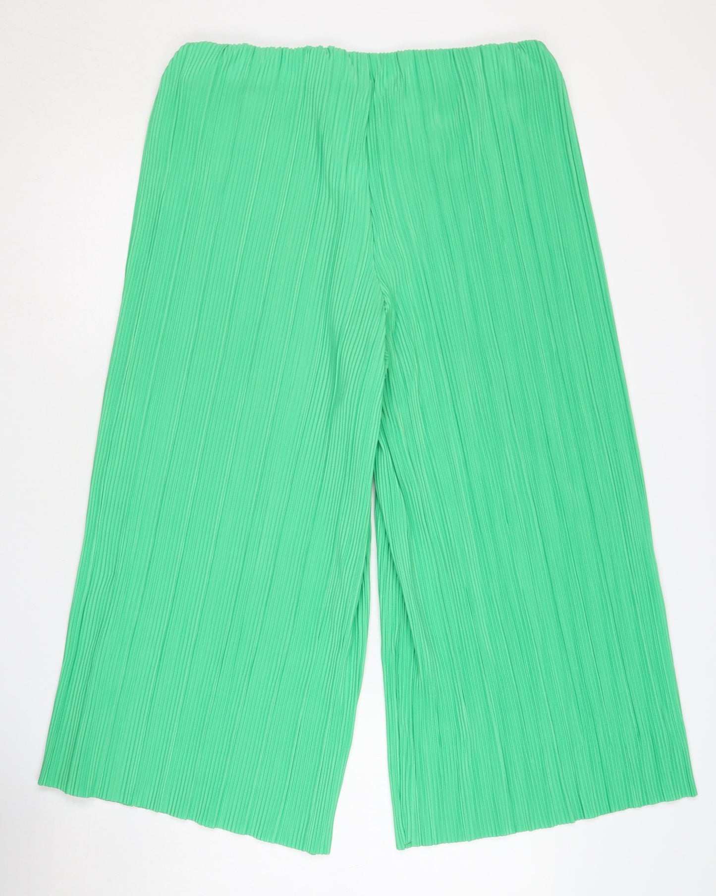 New Look Women's Green Wide-Leg Trousers, Size 14