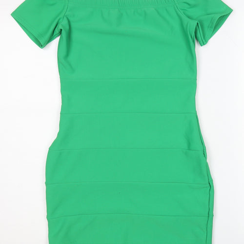 PrettyLittleThing Women’s Green Bodycon Dress Size 10