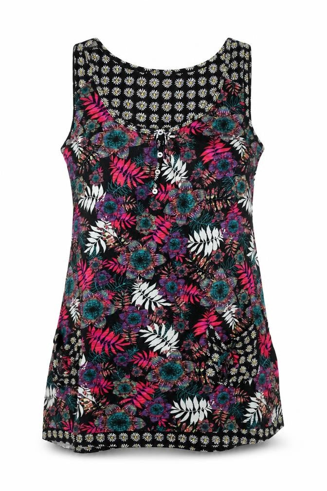 Front view of Joe Browns Women's Multicoloured Floral Tank Top