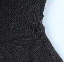 MNG Basics Women's Black V-Neck Pullover Jumper Size M