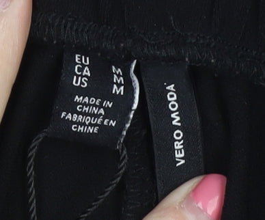 Vero Moda Women's Black Wide-Leg Trousers - M