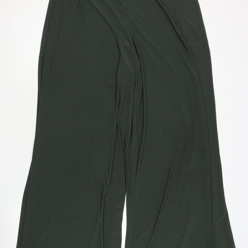 Roman Women's Green Wide-Leg Trousers, Size 14