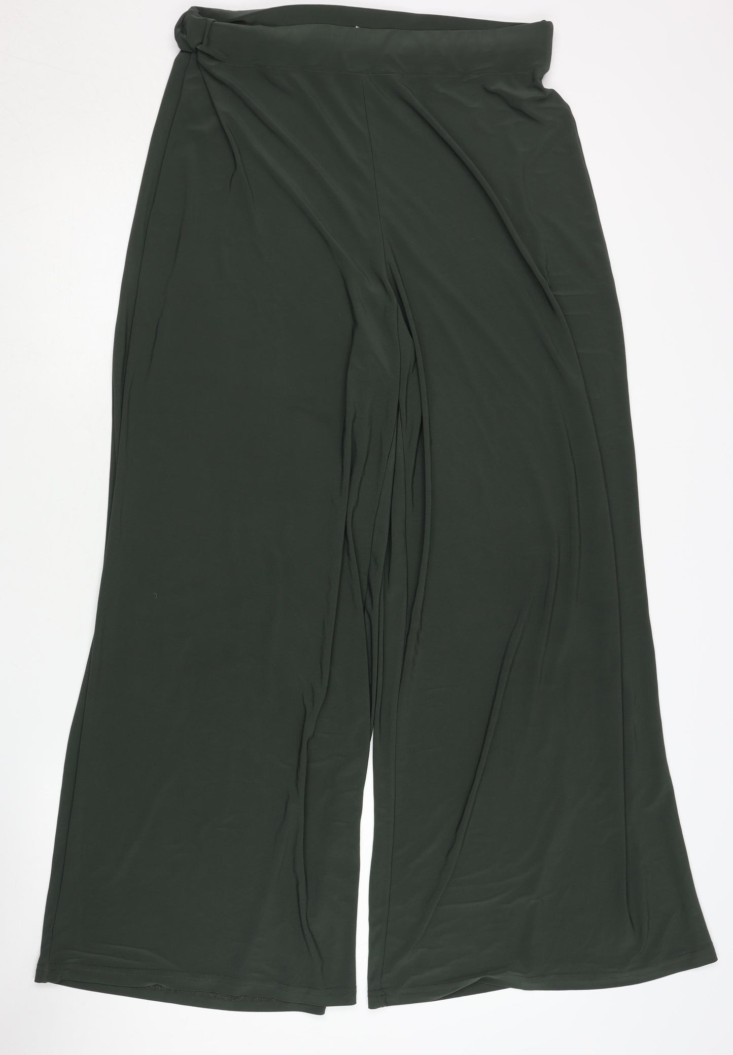 Roman Women's Green Wide-Leg Trousers, Size 14