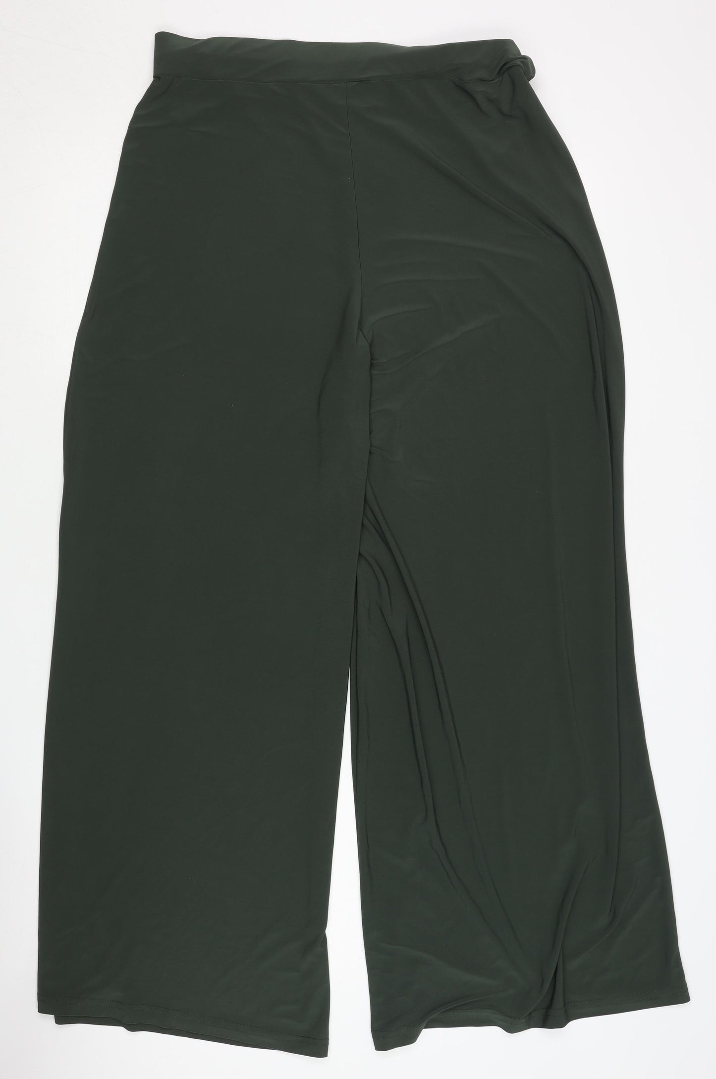 Roman Women's Green Wide-Leg Trousers, Size 14