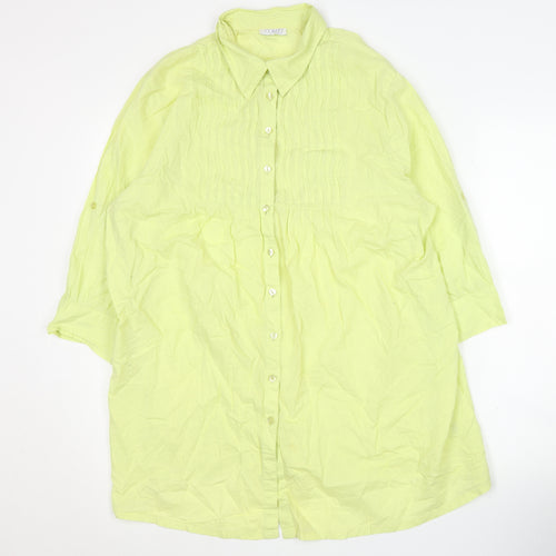 Corley Women's Green Button-Up Shirt Size 20