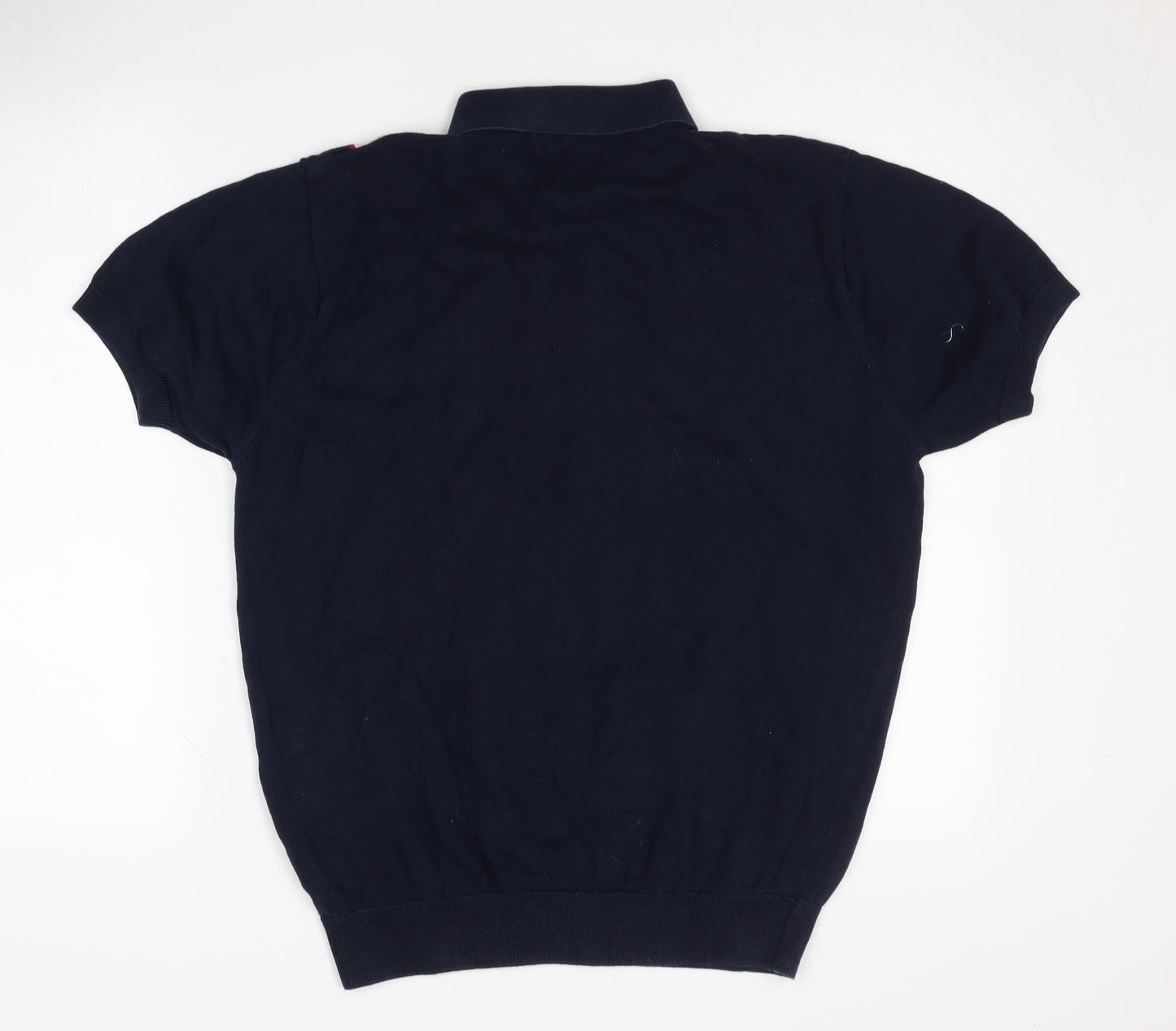 Swade Men's Blue XL Striped Polo Shirt