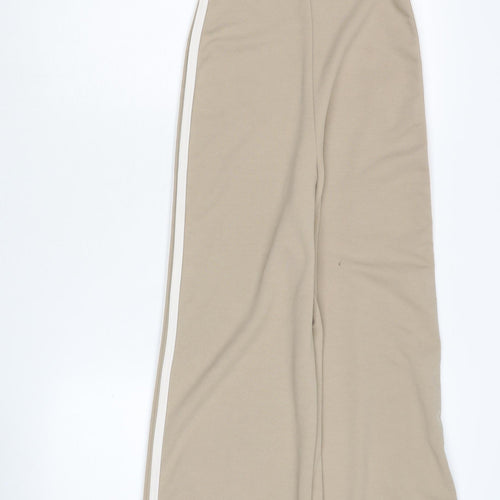 PrettyLittleThing Beige One Shoulder Jumpsuit Size 8