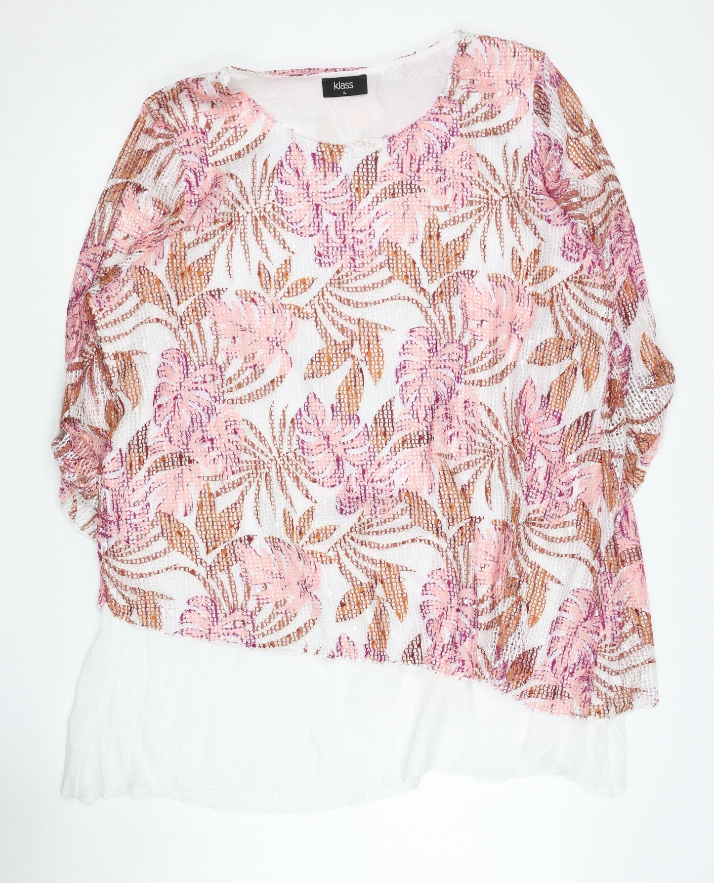 Klass Women's Multicoloured XL Floral Pullover Jumper