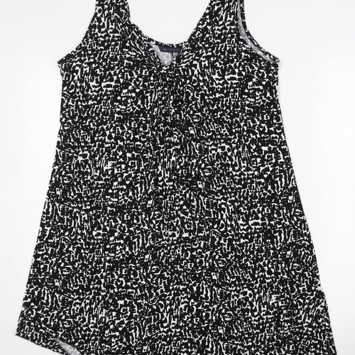 Marks and Spencer Women's Black Geometric Dress Size 12