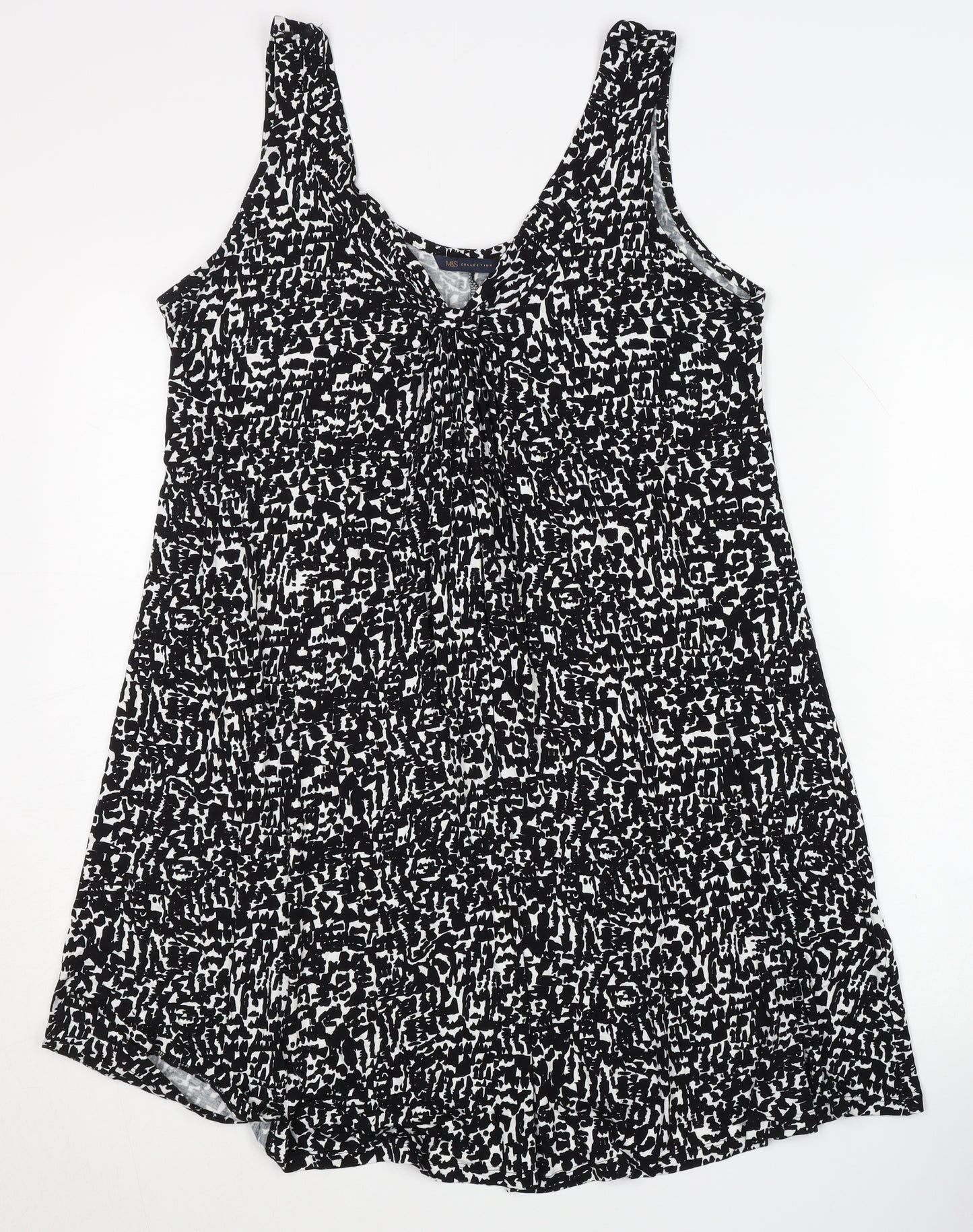 Marks and Spencer Women's Black Geometric Dress Size 12