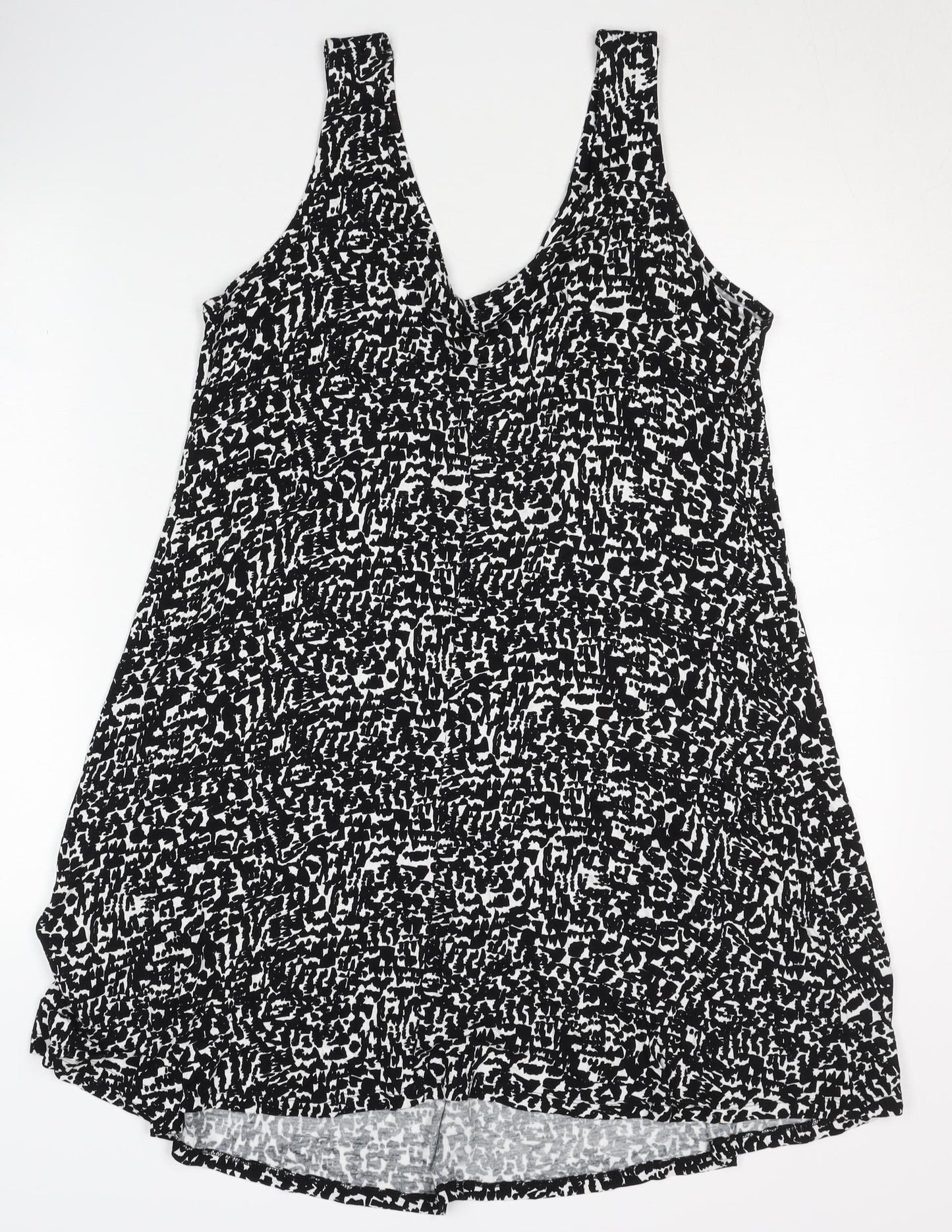 Marks and Spencer Women's Black Geometric Dress Size 12
