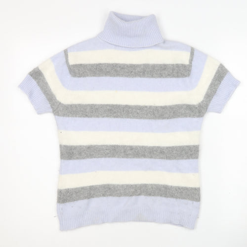 Rahko Softwear Women's Striped Roll Neck Jumper Size 14