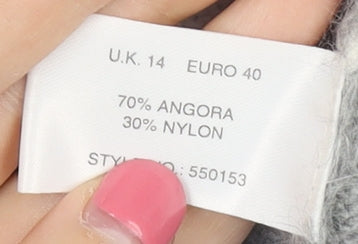 Rahko Softwear Women's Striped Roll Neck Jumper Size 14