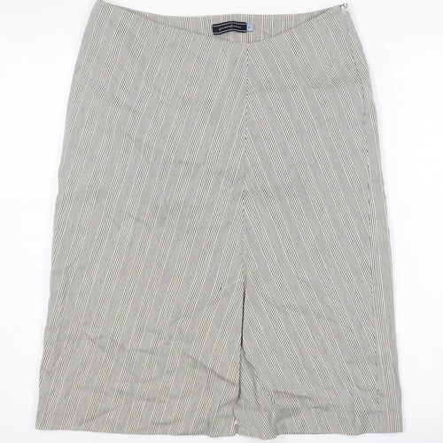Giordano Ladies Women's Striped Cotton Pencil Skirt 4