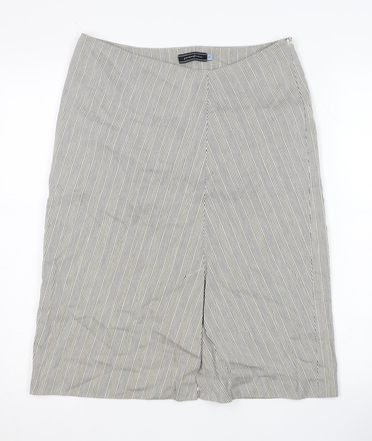 Giordano Ladies Women's Striped Cotton Pencil Skirt 4