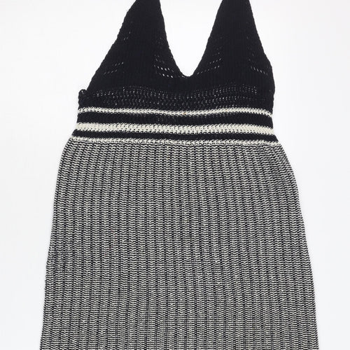 Zara Trafaluc Women's Black & White Halter Camisole M