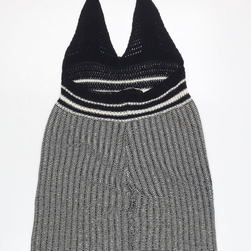 Zara Trafaluc Women's Black & White Halter Camisole M