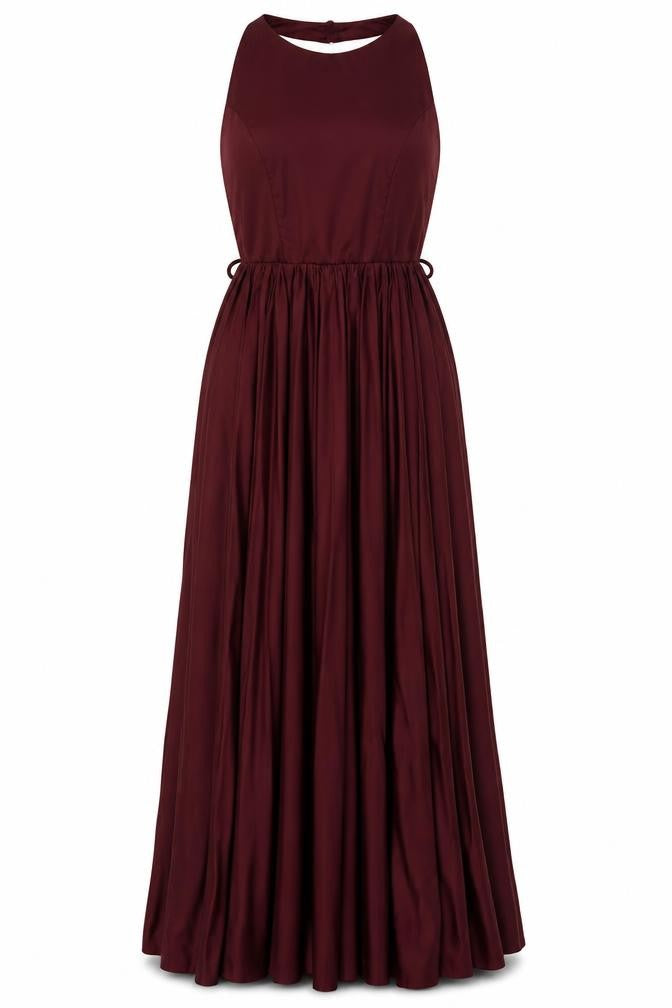 Front view of ASOS DESIGN Women's Red Sleeveless Long Dress