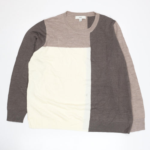 Marks and Spencer Women's Beige Pullover Jumper Size 16