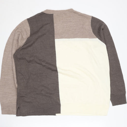 Marks and Spencer Women's Beige Pullover Jumper Size 16