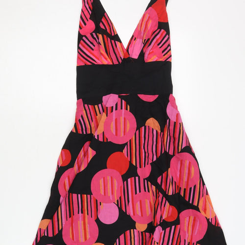 Warehouse Women's Multicoloured Cotton A-Line Dress