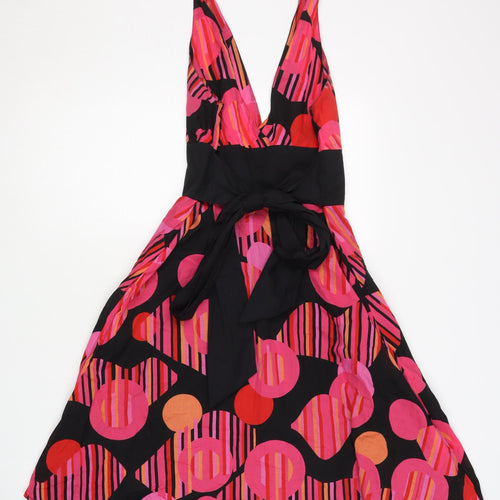 Warehouse Women's Multicoloured Cotton A-Line Dress