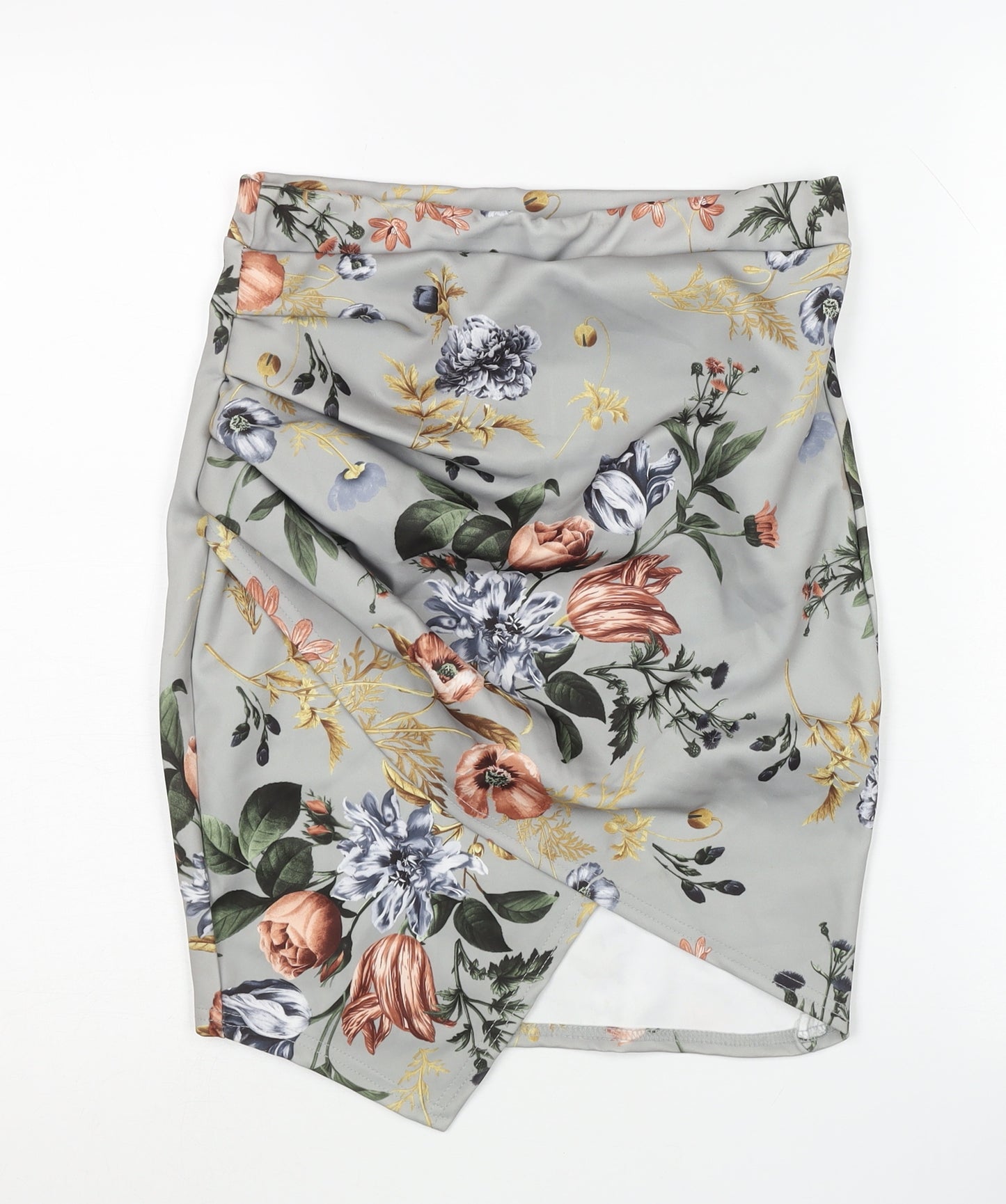 boohoo Women's Floral Pencil Skirt Size 12 Multicoloured