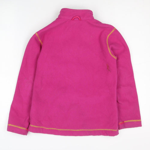 Jack Wolfskin Girls Pink Fleece Jacket, Size 12, Winter Essential