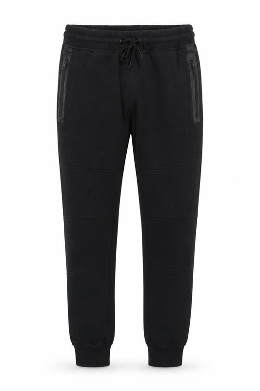 Front view of Jack and Jones Men's Black Jogger Trousers - M