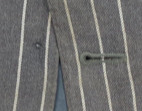 Flannels Men's Black Striped Wool Blazer Size 40