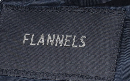 Flannels Men's Black Striped Wool Blazer Size 40