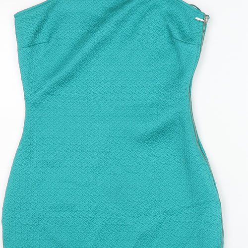 Mango Women’s Green Sheath Sleeveless Dress