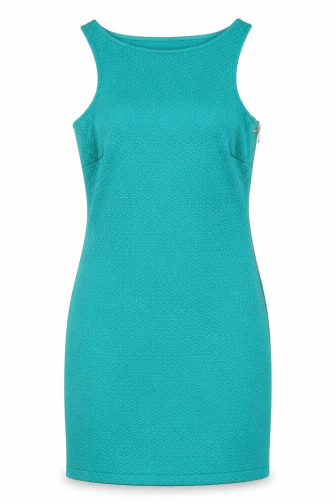 Mango Women’s Green Sheath Sleeveless Dress