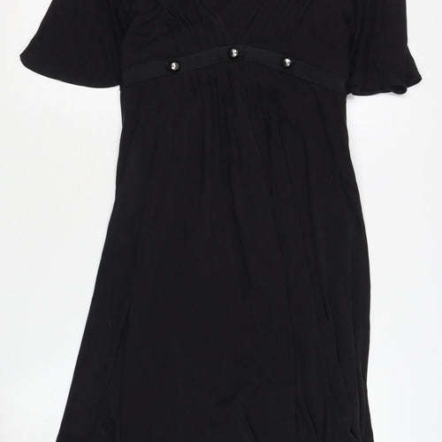 Temperley London Women's Black Silk Dress, Size 12