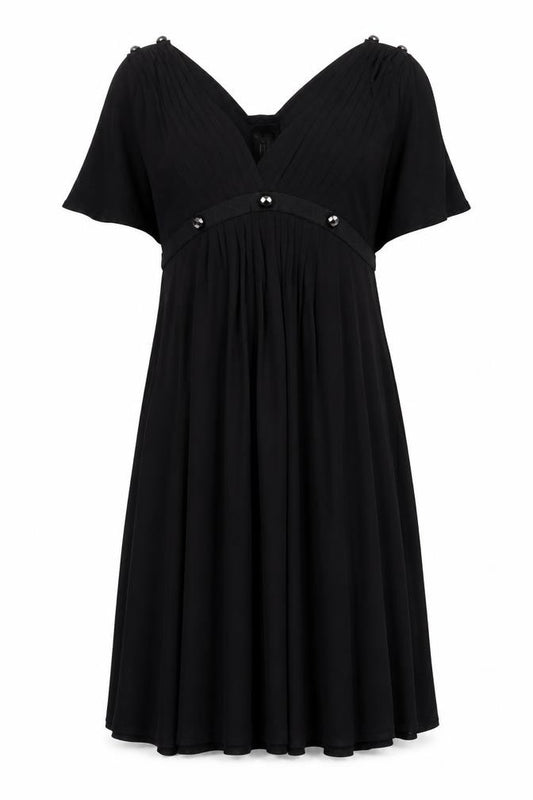 Temperley London Women's Black Silk Dress, Size 12