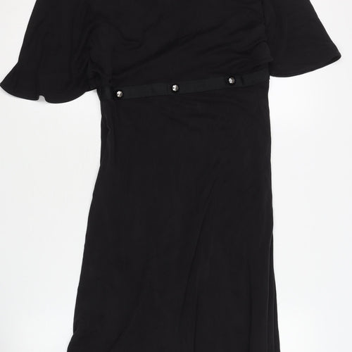 Temperley London Women's Black Silk Dress, Size 12