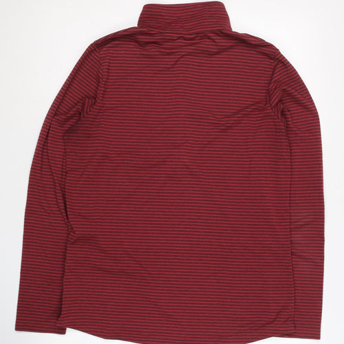 Rohan Women's Red Striped High Neck Sweatshirt Size 12