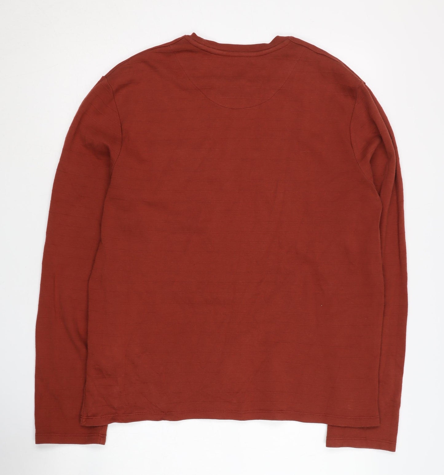 White Stuff Men's Red Long Sleeve T-Shirt Size L