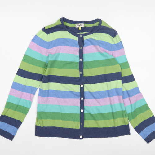 Heyton Women's Multicoloured Striped Cardigan L