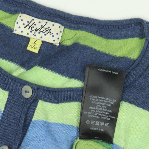 Heyton Women's Multicoloured Striped Cardigan L