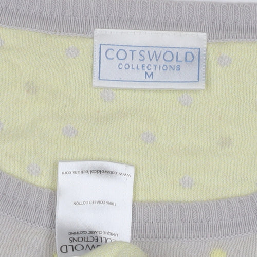 Cotswold Collections Women’s Grey Polka Dot Pullover Jumper - Medium