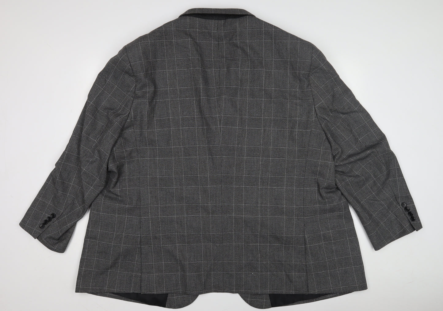 Jacamo Men's Grey Check Blazer Jacket 58R