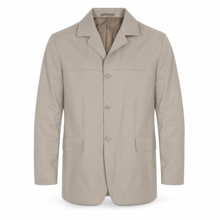 KIT Men's Beige Blazer 44R Single-Breasted Jacket