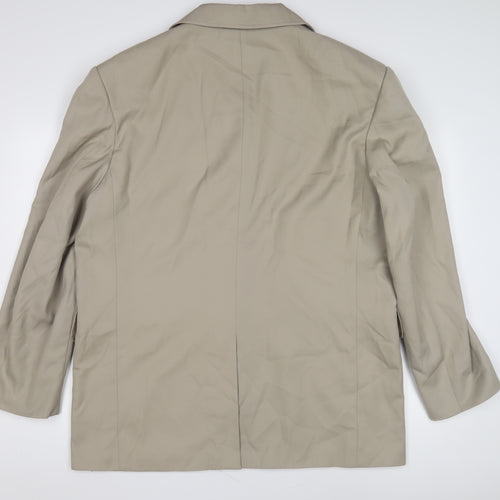 KIT Men's Beige Blazer 44R Single-Breasted Jacket